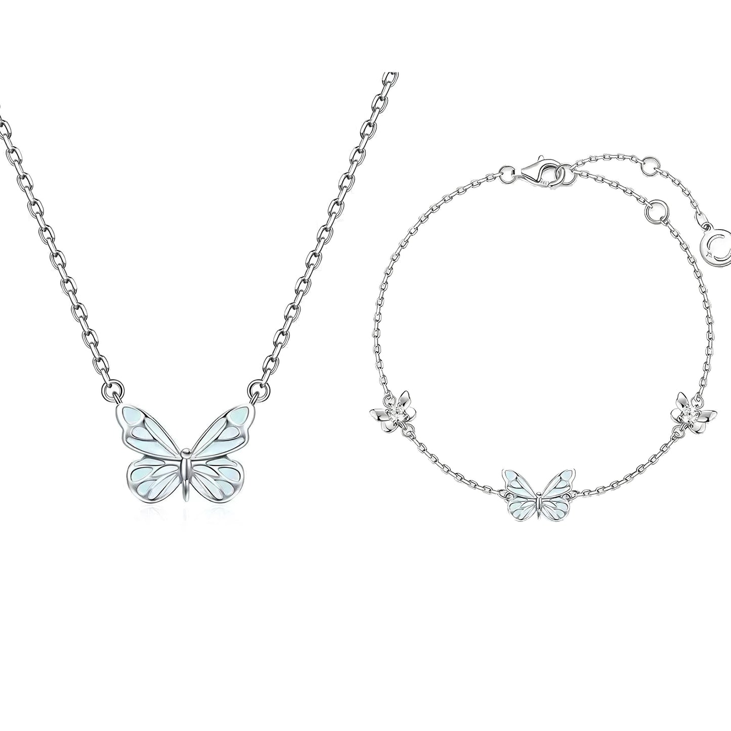 Set 2 en 1 Mariposa Azul Luminosa