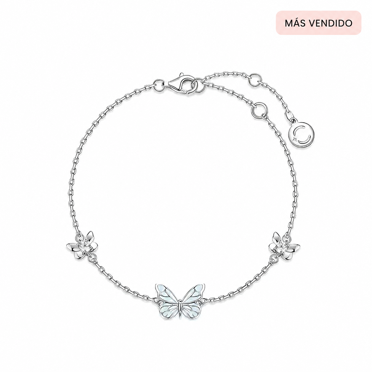 Pulsera Mariposa Azul Luminosa