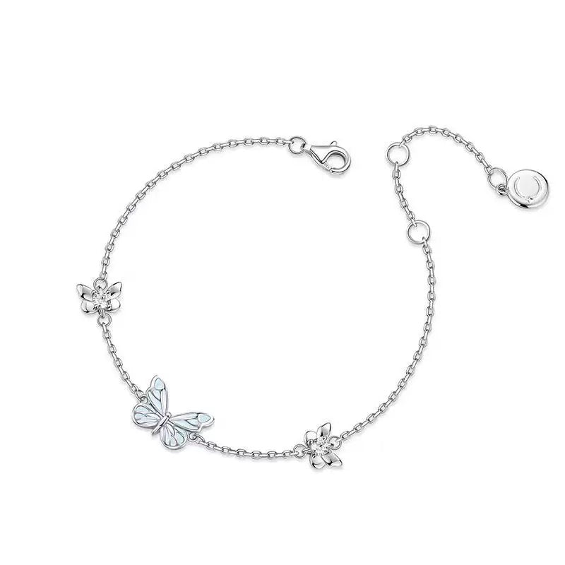 Pulsera Mariposa Azul Luminosa