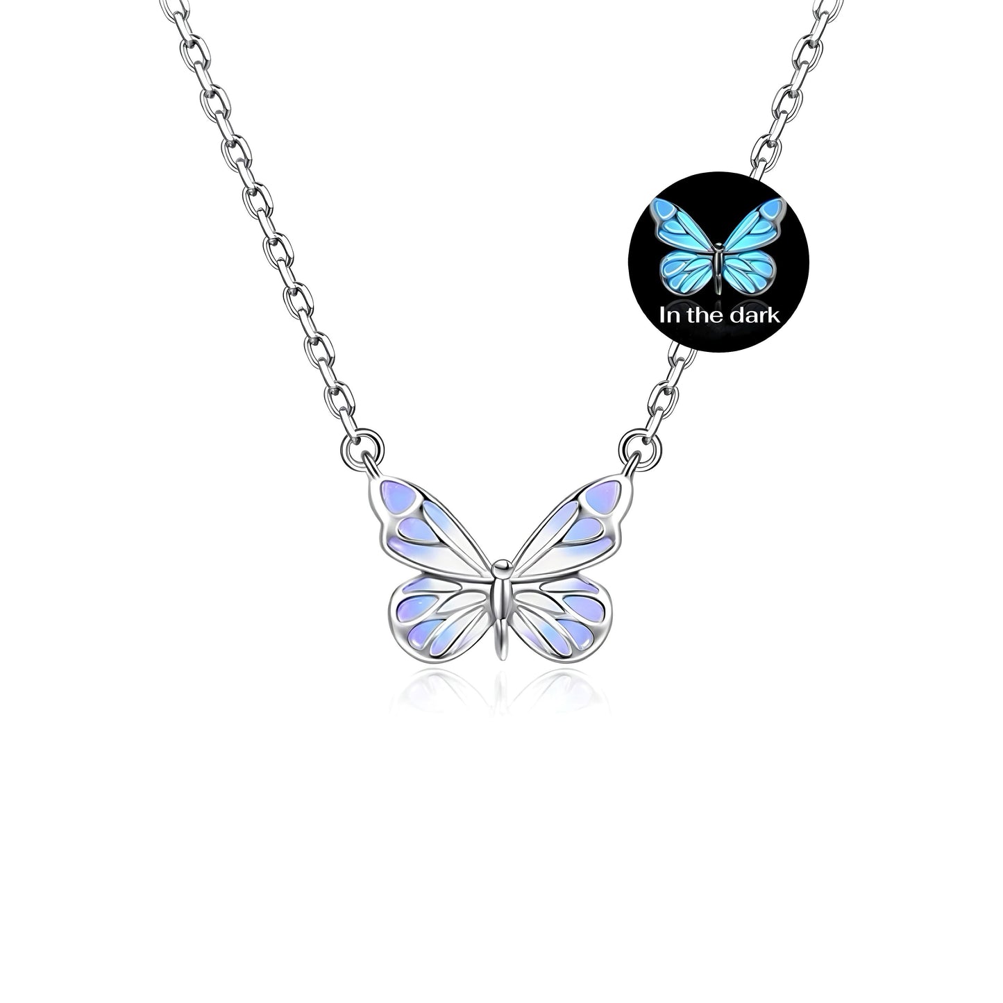Collar Mariposa Morada Luminosa (EDICIÓN LIMITADA)