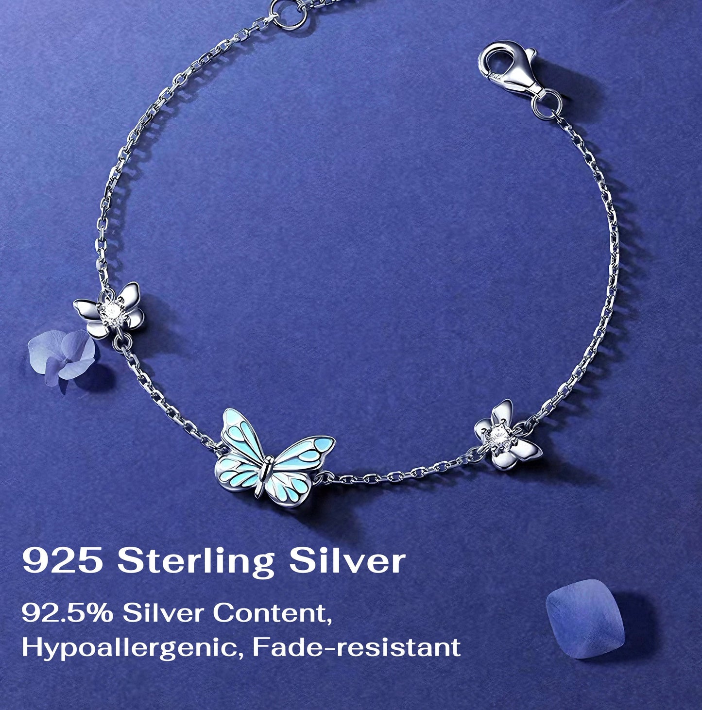 Set 4 en 1 Mariposa Azul Luminosa