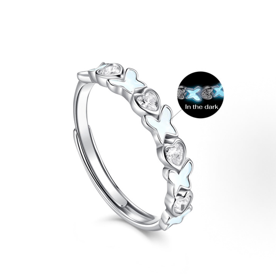 Anillo Mariposa Jardín de Ensueño Luminosa