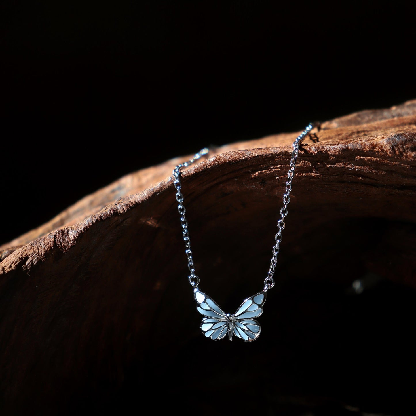 Pulsera Mariposa Azul Luminosa