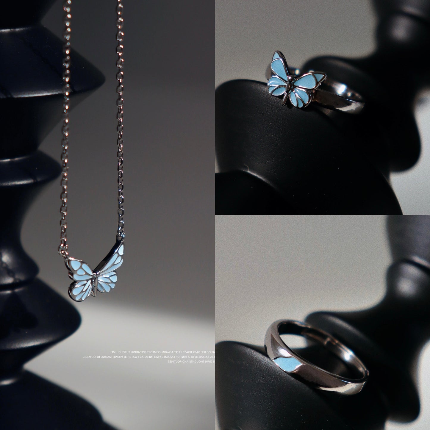 Pulsera Mariposa Azul Luminosa