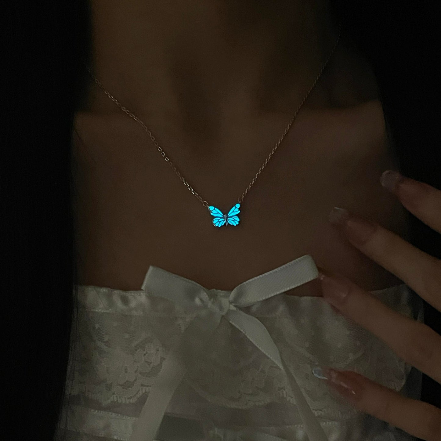 Set 2 en 1 Mariposa Azul Luminosa